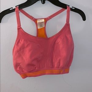 Adjustable strapped racer back sports bra